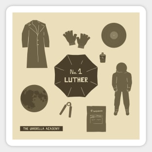 no.1 luther Sticker